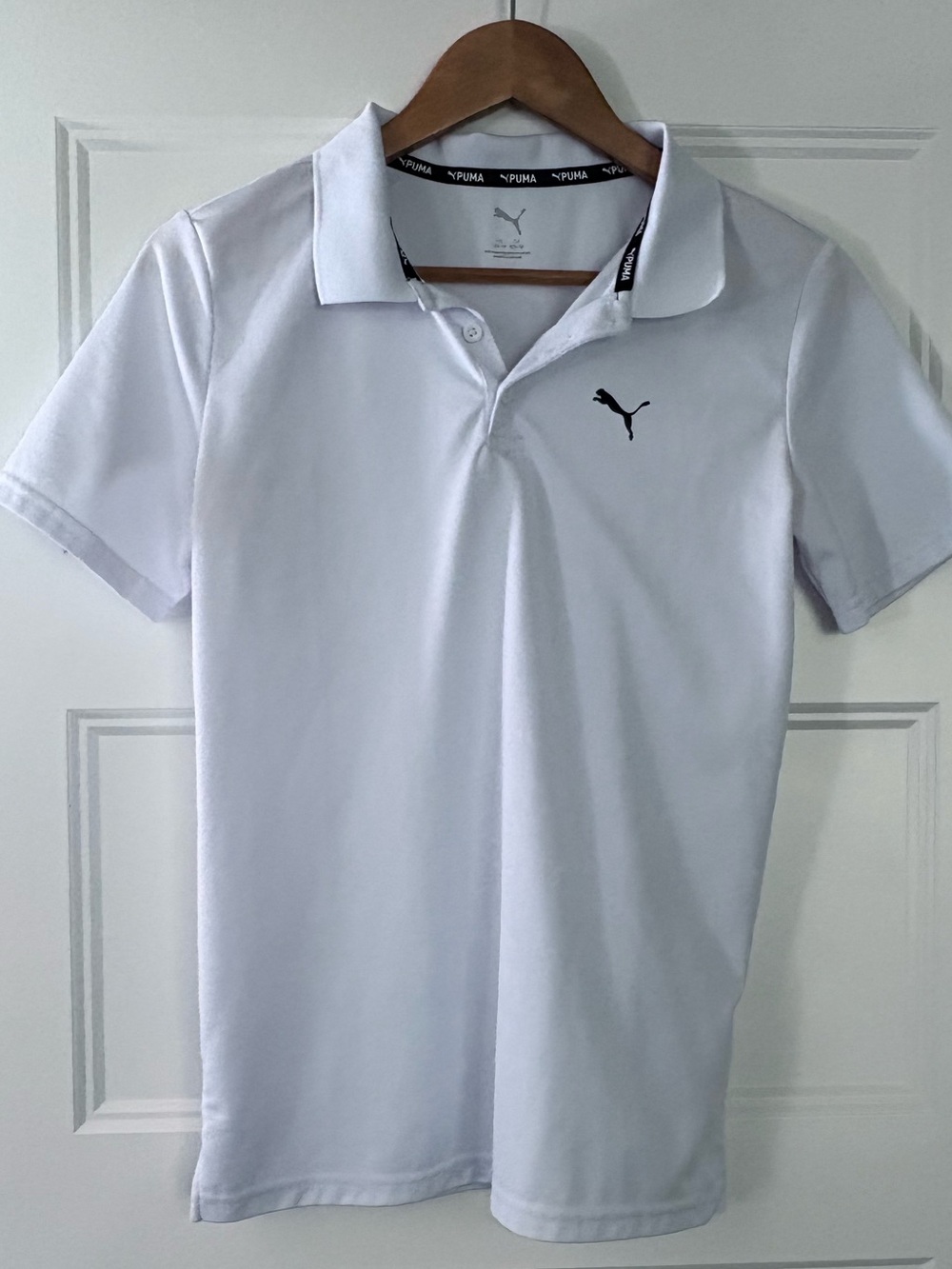 Puma Kids White Polo Shirt